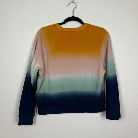 Marine Layer Dip Dye Ombre Vintage Terry Crewneck Sweatshirt Small - Picture 3 of 5